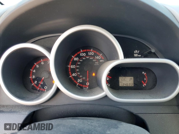 2009 Pontiac Vibe with VIN 5Y2SM67099Z444332, listed as a Copart auction lot 72254534 with 134,693 mi miles and Salvage Title. Bid and sale history available at carsss.com. Image 9.