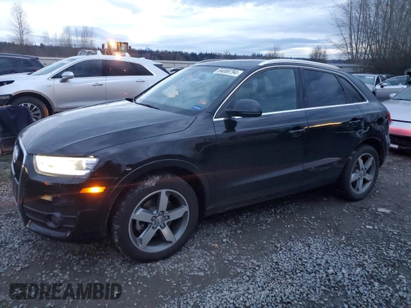 2015 Audi Q3 2.0T Prestige with VIN WA1GFCFS5FR013686, listed as a Copart auction lot 84069794 with 65,538 mi miles and Salvage Title. Bid and sale history available at carsss.com. Image 1.