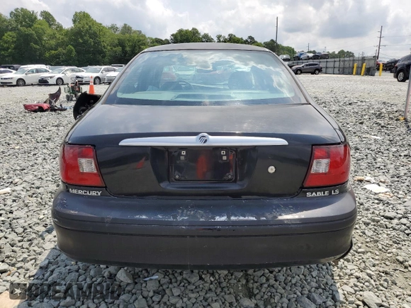 2002 Mercury Sable LS Premium with VIN 1MEHM55S02A621328, listed as a Copart auction lot 59556805 with 183,594 mi miles and Salvage title. Bid and sale history available at DreamBid. Image 6.