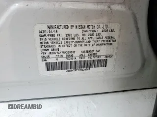2015 Infiniti Q50 Premium with VIN JN1BV7AP7FM339762, listed as a Copart auction lot 60241965 with 94,278 mi miles and Salvage title. Bid and sale history available at DreamBid. Image 12.