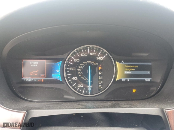2014 Ford Edge Limited with VIN 2FMDK4KC0EBA61652, listed as a Copart auction lot 51739565 with 118,397 mi miles and Salvage Title. Bid and sale history available at carsss.com. Image 9.