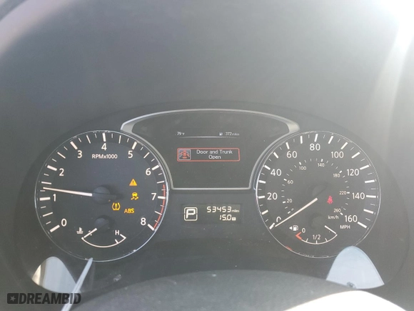 2015 Nissan Altima 2.5 SV with VIN 1N4AL3AP4FC410371, listed as a Copart auction lot 52393545 with 53,453 mi miles and Salvage Title. Bid and sale history available at carsss.com. Image 9.