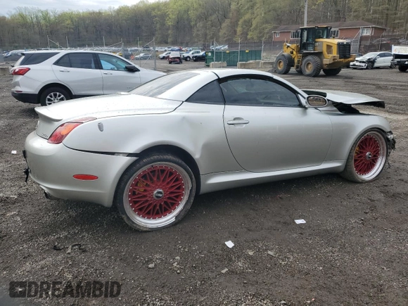 2003 Lexus SC 430 with VIN JTHFN48Y130040197, listed as a Copart auction lot 52257545 with Not Provided miles and Salvage Title. Bid and sale history available at DreamBid. Image 3.