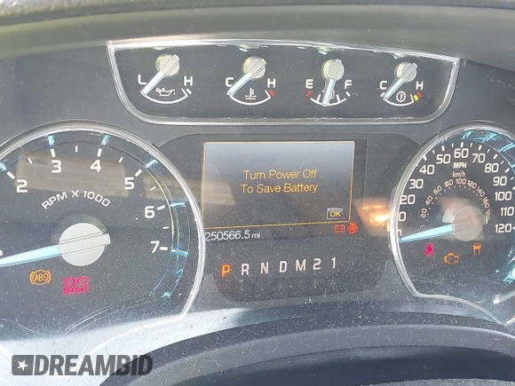2012 Ford F-150 XL with VIN 1FTFW1ET3CFA17474, listed as a IAAI auction lot 42622157 with 250,566 mi miles and . Bid and sale history available at DreamBid. Image 7.