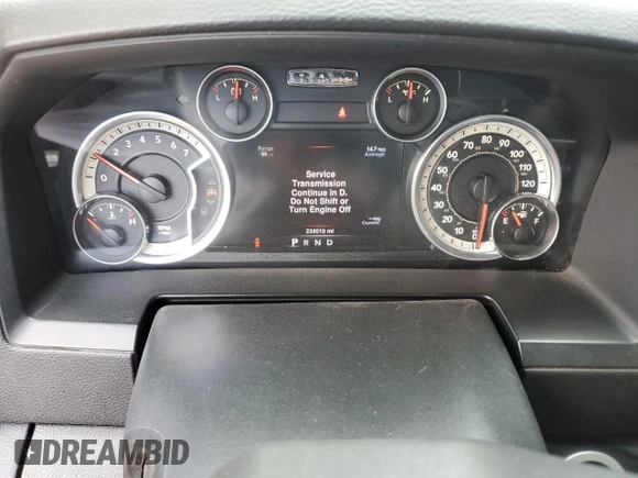 2016 Ram 1500 Sport with VIN 1C6RR6MT2GS278229, listed as a Copart auction lot 53161725 with 234,019 mi miles and Salvage title. Bid and sale history available at DreamBid. Image 9.