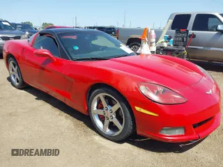 2005 Chevrolet Corvette with VIN 1G1YY24U255123144, listed as a IAAI auction lot 41837338 with 1 mi miles. Bid and sale history available at carsss.com. Image 1.