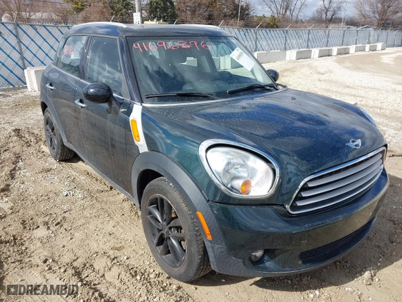 2013 MINI Cooper Countryman with VIN WMWZB3C58DWM09440, listed as a IAAI auction lot 41696396 with 52,930 mi miles. Bid and sale history available at carsss.com. Image 1.