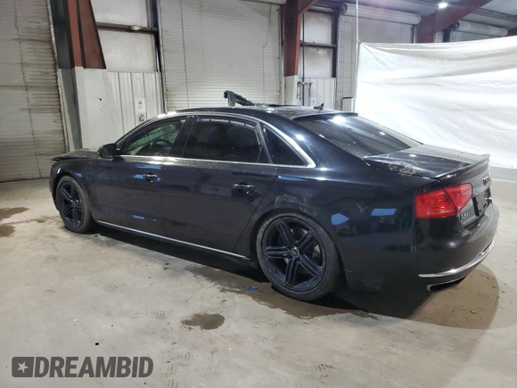 2013 Audi A8 4.0L z VIN WAUR2AFD5DN017108, wystawiony jako Copart lot #56350095 z przebiegiem 143 033 mil mil oraz Nie do naprawy • Non repairable. Historia ofert i sprzedaży dostępna na DreamBid. Obrazek 2.