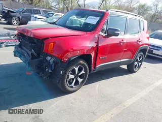 2019 Jeep Renegade Trailhawk with VIN ZACNJBC19KPK09606, listed as a IAAI auction lot 42002002 with 25,646 mi miles and . Bid and sale history available at DreamBid. Image 2.