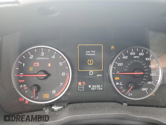 2022 Subaru WRX Premium z VIN JF1VBAF66N9028105, wystawiony jako Copart lot #60157765 z przebiegiem 18 713 mil mil oraz Szkoda całkowita • Salvage title. Historia ofert i sprzedaży dostępna na DreamBid. Obrazek 9.