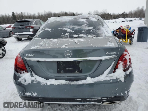 2020 Mercedes-Benz C 300 with VIN 55SWF8EB2LU328929, listed as a Copart auction lot 87035954 with 31,709 mi miles and Salvage title. Bid and sale history available at DreamBid. Image 6.