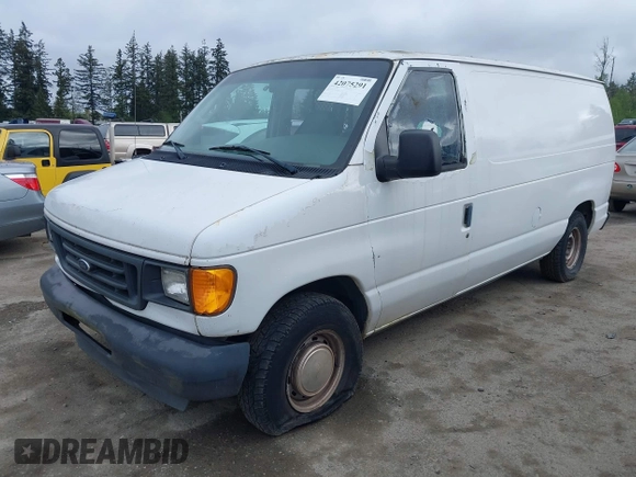 2003 Ford Econoline Cargo with VIN 1FTRE14273HB37890, listed as a IAAI auction lot 42075291 with 212,428 mi miles and . Bid and sale history available at DreamBid. Image 6.