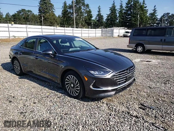 2020 Hyundai Sonata Hybrid Ultimate with VIN KMHL34JJ0LA011996, listed as a Copart auction lot 56727873 with 19,475 mi miles. Bid and sale history available at carsss.com. Image 11.