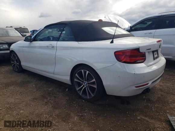2018 BMW 2 Series 230i xDrive with VIN WBA2K1C56JVB64714, listed as a Copart auction lot 74342484 with 22,653 mi miles and Salvage Title. Bid and sale history available at carsss.com. Image 2.
