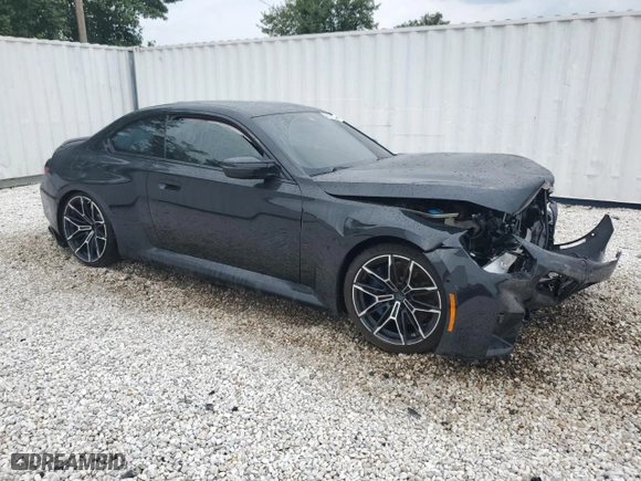 2024 BMW M2 with VIN 3MF13DM07R8E17838, listed as a Copart auction lot 56792434 with 8,118 mi miles and Salvage Title. Bid and sale history available at carsss.com. Image 4.