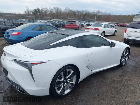 2018 Lexus LC 500h z VIN JTHHP5AY9JA000847, wystawiony jako IAAI lot #41898193 z przebiegiem 54 626 mil mil oraz . Historia ofert i sprzedaży dostępna na DreamBid. Obrazek 4.