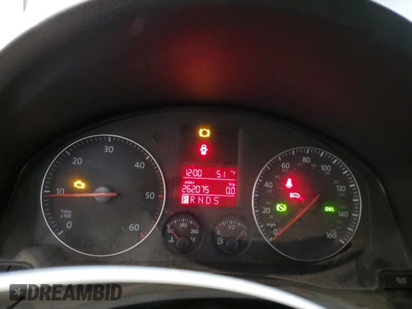 2006 Volkswagen Jetta 1.9L TDI with VIN 3VWST71KX6M700183, listed as a Copart auction lot 57147055 with 262,075 mi miles and Salvage title. Bid and sale history available at DreamBid. Image 9.