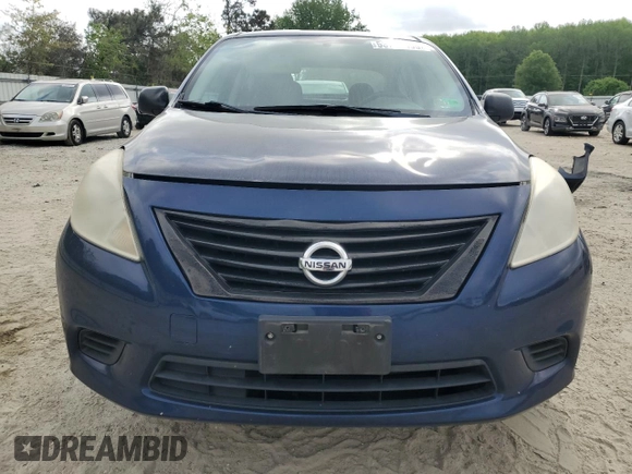2014 Nissan Versa SV with VIN 3N1CN7AP0EL854809, listed as a Copart auction lot 53725955 with 112,533 mi miles and Salvage Title. Bid and sale history available at DreamBid. Image 5.
