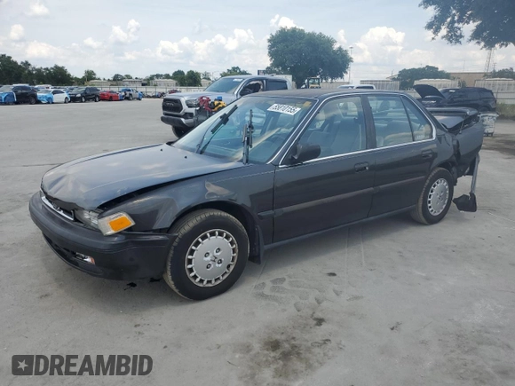 1991 Honda Accord LX z VIN JHMCB7659MC039465, wystawiony jako Copart lot #55810155 z przebiegiem 206 192 mil mil oraz Szkoda całkowita • Salvage title. Historia ofert i sprzedaży dostępna na DreamBid. Obrazek 1.