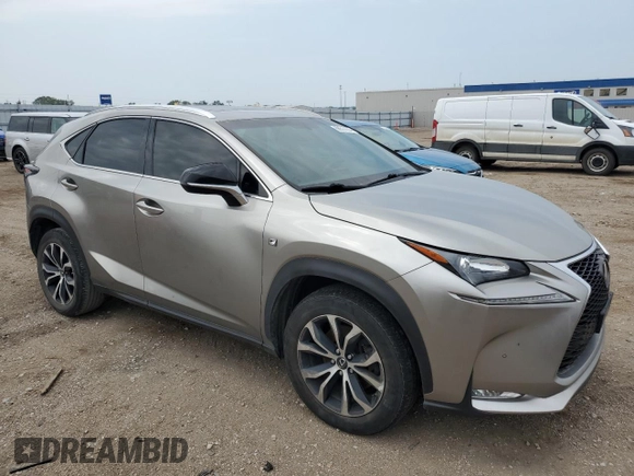 2016 Lexus NX 200t with VIN JTJBARBZ6G2072774, listed as a Copart auction lot 68511634 with 96,884 mi miles and Salvage Title. Bid and sale history available at DreamBid. Image 4.