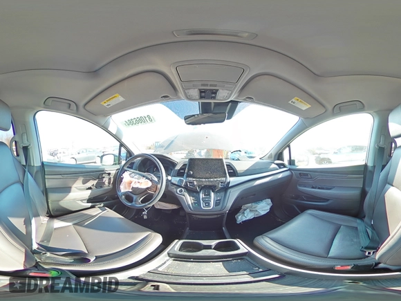 2019 Honda Odyssey EX-L with VIN 5FNRL6H7XKB042232, listed as a Copart auction lot 81066384 with 55,724 mi miles and Salvage Title. Bid and sale history available at carsss.com. Image 14.