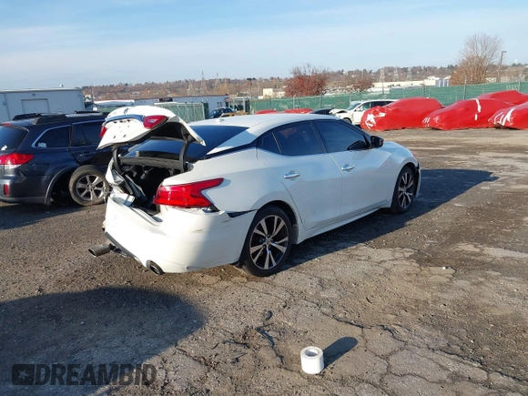 2016 Nissan Maxima SV with VIN 1N4AA6AP3GC377470, listed as a IAAI auction lot 40946380 with 85,768 mi miles and . Bid and sale history available at carsss.com. Image 4.