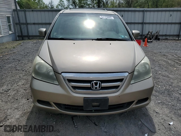 2007 Honda Odyssey EX-L with VIN 5FNRL38777B407777, listed as a Copart auction lot 54193005 with 170,470 mi miles and Salvage Title. Bid and sale history available at carsss.com. Image 5.