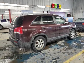 2012 Kia Sorento LX with VIN 5XYKT3A20CG256235, listed as a Copart auction lot 46143685 with 235,582 mi miles and Non Repairable. Bid and sale history available at carsss.com. Image 3.
