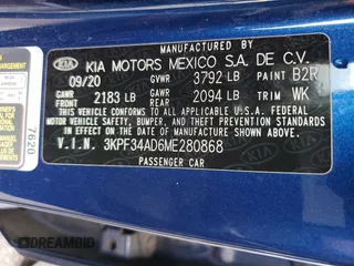 2021 Kia Forte GT-Line z VIN 3KPF34AD6ME280868, wystawiony jako Copart lot #52395955 z przebiegiem 60 967 mil mil oraz Szkoda całkowita • Salvage title. Historia ofert i sprzedaży dostępna na DreamBid. Obrazek 14.