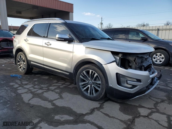 2016 Ford Explorer Platinum with VIN 1FM5K8HT9GGA61616, listed as a Copart auction lot 44027235 with 90,931 mi miles and Salvage Title. Bid and sale history available at carsss.com. Image 4.
