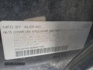 2016 Audi A4 Premium z VIN WAUAFAFLXGN001340, wystawiony jako Copart lot #60108605 z przebiegiem 140 527 mil mil oraz Czysty tytuł • Clean title. Historia ofert i sprzedaży dostępna na DreamBid. Obrazek 12.