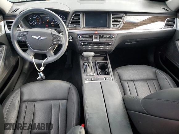 2018 Genesis G80 3.8L with VIN KMHGN4JE8JU237472, listed as a Copart auction lot 73868974 with 34,507 mi miles and Salvage Title. Bid and sale history available at carsss.com. Image 8.