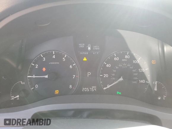 2010 Lexus RX 350 with VIN 2T2BK1BA6AC072743, listed as a Copart auction lot 53139315 with 205,754 mi miles and Salvage Title. Bid and sale history available at carsss.com. Image 9.