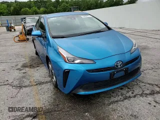2021 Toyota Prius L Eco with VIN JTDKAMFU1M3146516, listed as a Copart auction lot 58406175 with 19,911 mi miles and Salvage title. Bid and sale history available at DreamBid. Image 14.