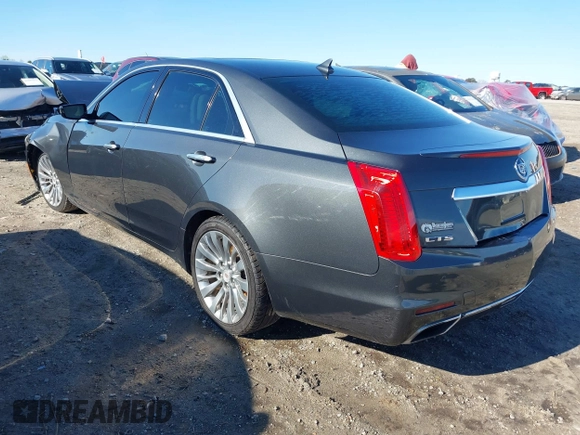 2014 Cadillac CTS Luxury RWD with VIN 1G6AR5SX5E0129363, listed as a IAAI auction lot 41853431 with Not Provided miles. Bid and sale history available at carsss.com. Image 3.