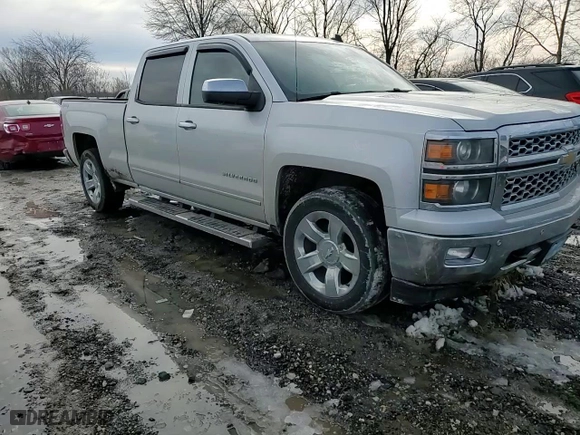 2014 Chevrolet Silverado 1500 LTZ with VIN 3GCUKSEC0EG453855, listed as a Copart auction lot 46434885 with 0 mi miles and Salvage Title. Bid and sale history available at carsss.com. Image 10.