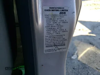 2002 Isuzu Rodeo z VIN 4S2CK57W524323426, wystawiony jako Copart lot #42191765 z przebiegiem 112 024 mil mil oraz Szkoda całkowita • Salvage title. Historia ofert i sprzedaży dostępna na DreamBid. Obrazek 15.