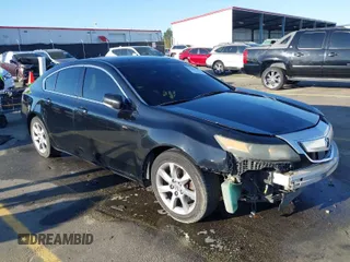 2012 Acura TL Tech Auto with VIN 19UUA8F5XCA007182, listed as a IAAI auction lot 41877378 with 196,455 mi miles. Bid and sale history available at carsss.com. Image 1.