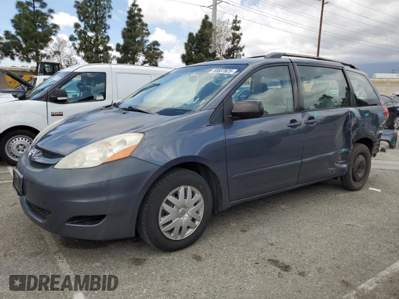 2008 Toyota Sienna with VIN 5TDZK23C88S139126, listed as a Copart auction lot 50837625 with 203,272 mi miles and Salvage Title. Bid and sale history available at DreamBid. Image 1.
