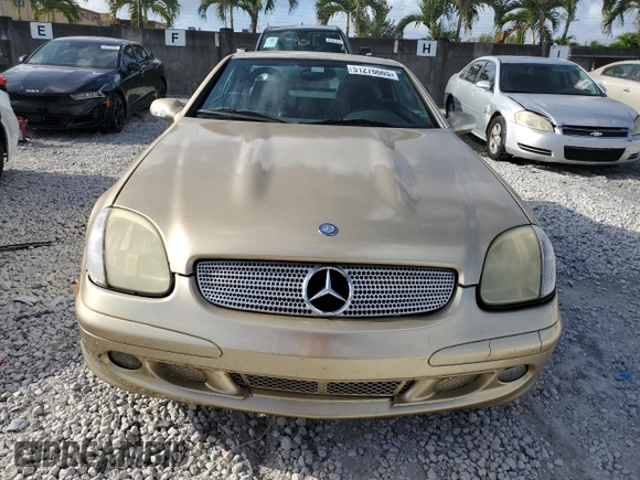2001 Mercedes-Benz SLK 230/320 with VIN WDBKK65F61F210893, listed as a Copart auction lot 51276665 with Not provided miles and Salvage title. Bid and sale history available at DreamBid. Image 5.