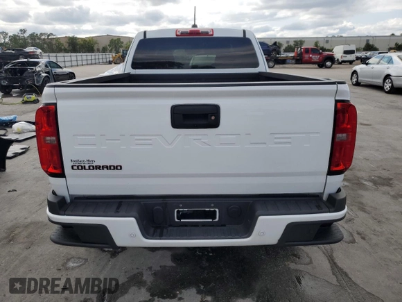 2021 Chevrolet Colorado 2WD LT with VIN 1GCHSCEA9M1297298, listed as a Copart auction lot 52123565 with 40,683 mi miles and Non Repairable. Bid and sale history available at carsss.com. Image 6.
