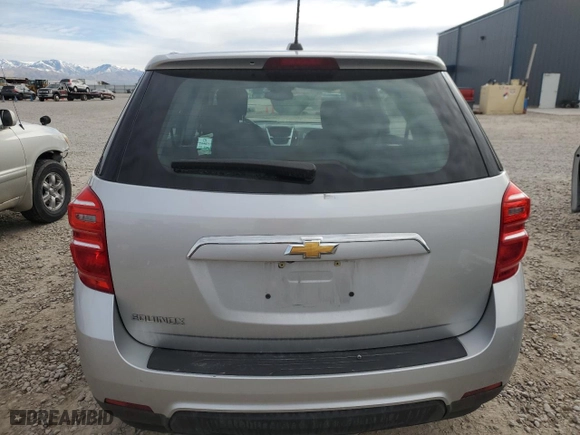 2017 Chevrolet Equinox LS with VIN 2GNALBEK0H1511779, listed as a Copart auction lot 47925965 with 38,208 mi miles and Salvage Title. Bid and sale history available at carsss.com. Image 6.