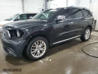 2015 Dodge Durango Citadel with VIN 1C4RDJEG5FC695834, listed as a Copart auction lot 48491395 with 177,552 mi miles and Salvage Title. Bid and sale history available at carsss.com. Image 1.