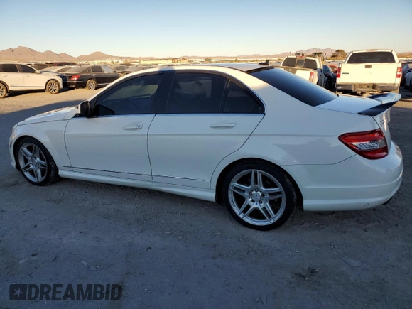 2009 Mercedes-Benz C 350 Sport with VIN WDDGF56X89R059164, listed as a Copart auction lot 86833644 with 142,298 mi miles and Salvage title. Bid and sale history available at DreamBid. Image 2.