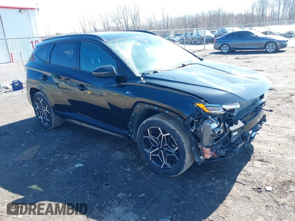 2022 Hyundai Tucson XRT with VIN KM8JFCAE3NU169455, listed as a IAAI auction lot 41844296 with 46,377 mi miles and . Bid and sale history available at carsss.com. Image 1.