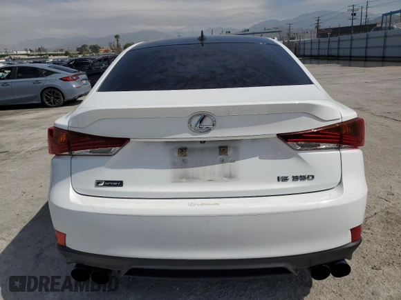 2017 Lexus IS 350 with VIN JTHBE1D29H5031465, listed as a Copart auction lot 49355215 with 86,634 mi miles and Salvage Title. Bid and sale history available at DreamBid. Image 6.