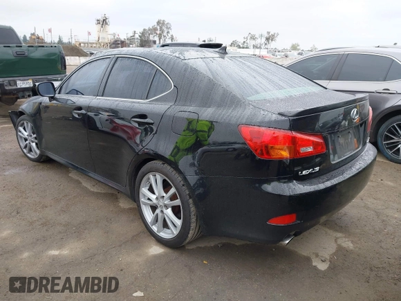 2007 Lexus IS 250 with VIN JTHBK262775030194, listed as a IAAI auction lot 41880918 with 159,521 mi miles and . Bid and sale history available at carsss.com. Image 3.