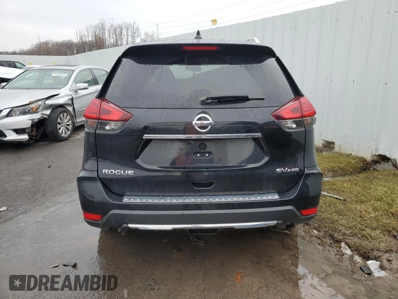 2017 Nissan Rogue SV with VIN KNMAT2MV0HP596338, listed as a Copart auction lot 84952954 with 183,617 mi miles and Non Repairable. Bid and sale history available at carsss.com. Image 6.