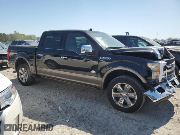2018 Ford F-150 XL with VIN 1FTEW1EG7JFB79152, listed as a Copart auction lot 51758235 with 160,559 mi miles and Salvage Title. Bid and sale history available at carsss.com. Image 4.