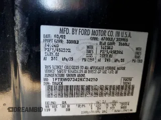 2002 Ford F-150 Harley Davidson with VIN 1FTRW07342KC24210, listed as a Copart auction lot 78489224 with 203,508 mi miles and Salvage Title. Bid and sale history available at carsss.com. Image 14.